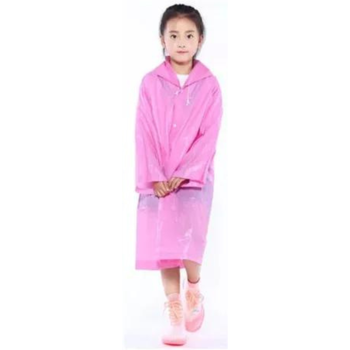 No te mojes más!! Poncho impermeable para Lluvia Rosado 2x1