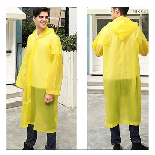 No te mojes más!! Poncho impermeable para Lluvia Amarillo 2x1