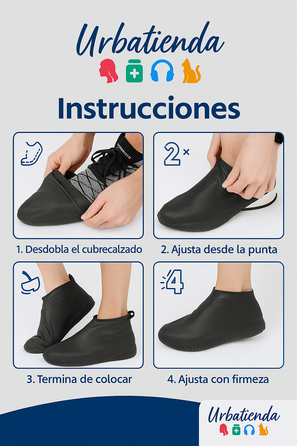 Cubre calzado ANTI LLUVIA - LATEX